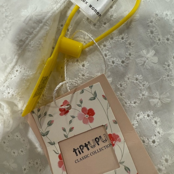 TIPTUPU Women's Bohemian Floral Print Button Down Long Lantern Sleeve Sz M - Picture 14 of 16